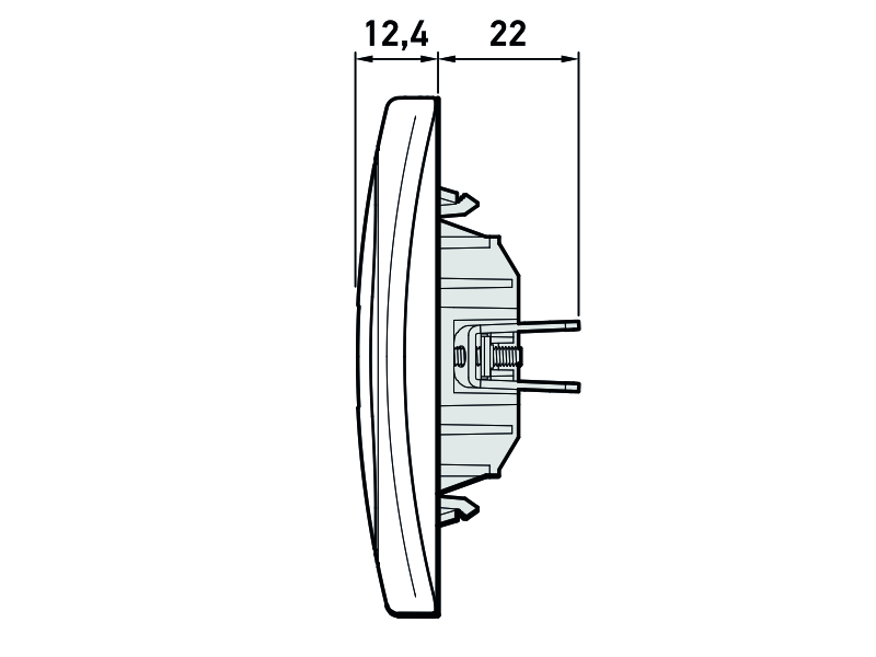 EON BELA PRIKLJUČNICA KOMUNIKACIJSKA 1xRJ45 FTP CAT6a E616S.00