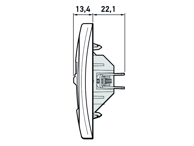 EON BELA PRIKLJUCNICA KOMUNIKACIJSKA 2xRJ45 FTP CAT5e E614S.00