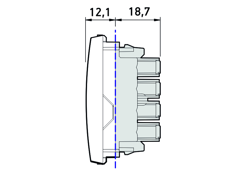 664.0 ALING MODE PRIKLJUČNICA KOMPJUTERSKA RJ45 UTP Cat5 1M BELA