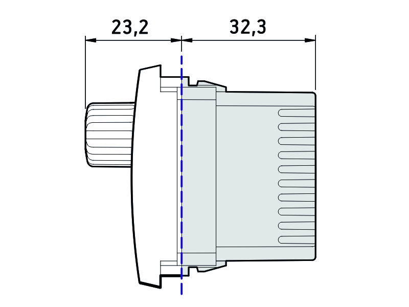 667.A ALING MODE REGULATOR SVETLA 40-300VA 1M ANTRACIT