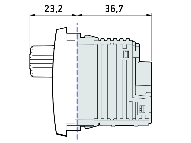 6681.A ALING MODE REGULATOR SVETLA SA PREKIDAČEM 800W 1M ANTRACIT