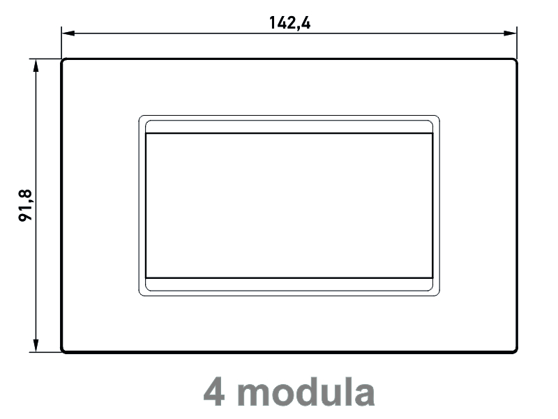 70104.0S EXP MASKA 4M BASIC BELA SILVER NOSAČ