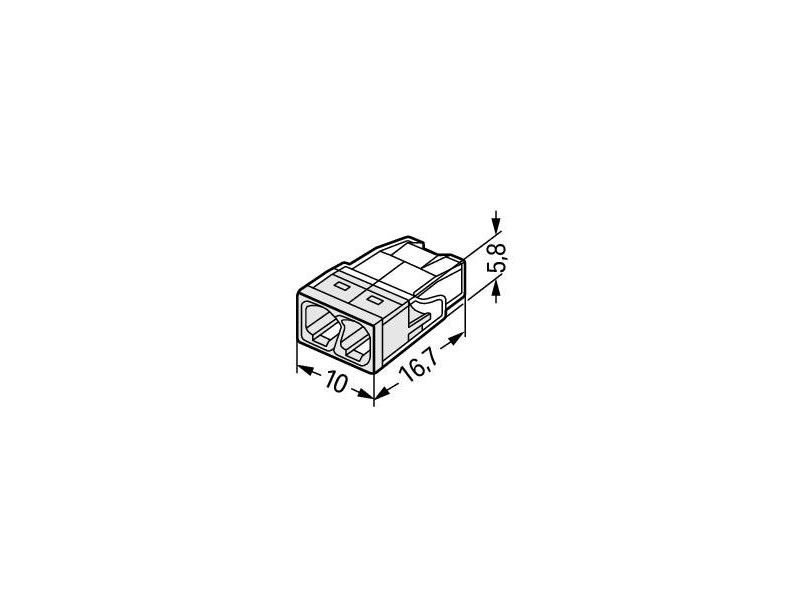 WAGO 2273-202 KLEMA 2x0,5-2,5mm 450V/4kV/2 24A BELA