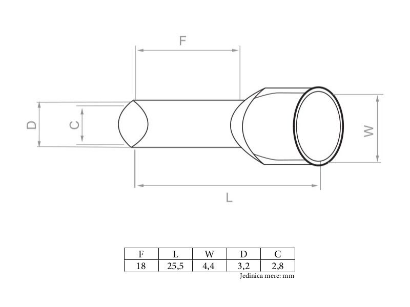 BUKSNA HILZNA 4mm E 4018 1/100