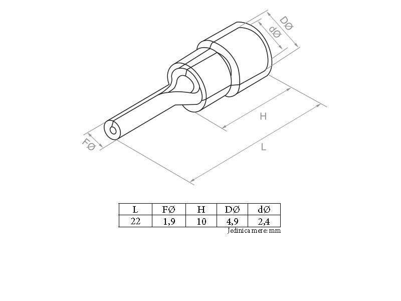 BUKSNA IGLIČASTA 2.5mm PTV2-12 1/100