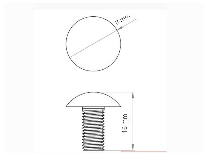 PEKOM TORBAN VIJAK M8X16 12000093