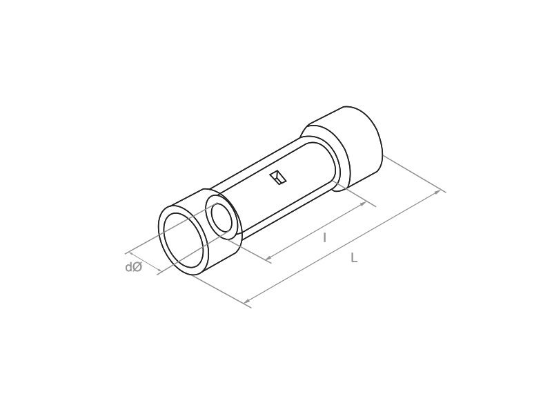 BR - BUKSNA (HILZNA) NASTAVAK KABLOVA 2.5mm BV2-PAK 1/20