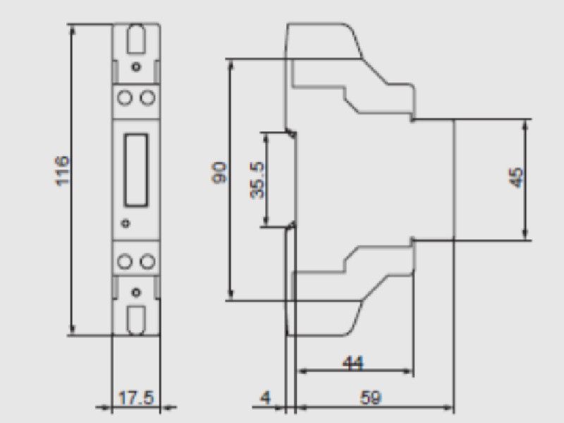 BROJILO DIGITALNO KONTROLNO 1M 1F 230V 5(100)A LEM012SD