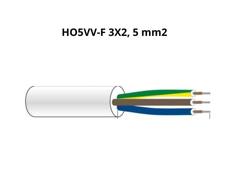 KABLOVSKA MOTALICA MAK-4BT H05VV-F 3G2.5 25met 4x250V~ METALNA