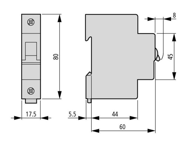 AUTOMATSKI OSIGURAČ EATON 1P PL6 C 25A 286535