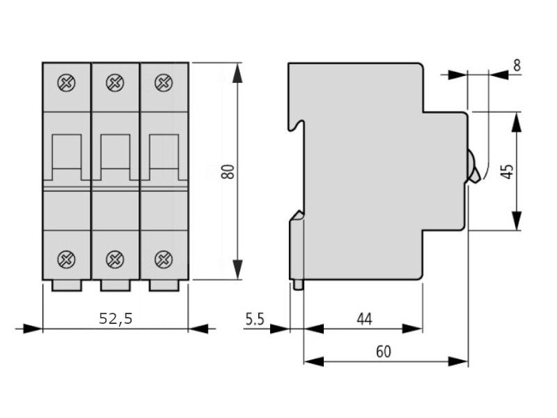 AUTOMATSKI OSIGURAČ EATON 3P C 25A 286603