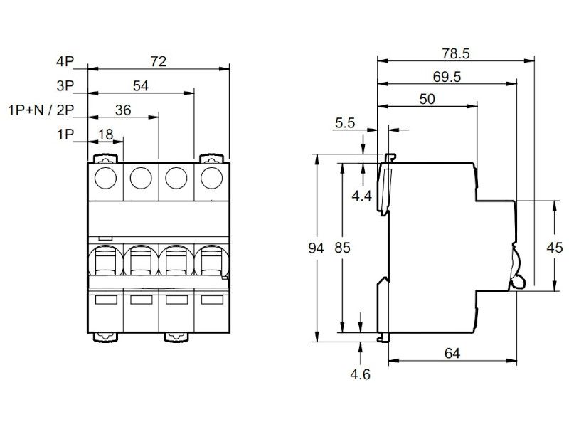 AUTOMATSKI OSIGURAČ SCHNEIDER 3P C 6kA 50A ACTI 9 IC60N