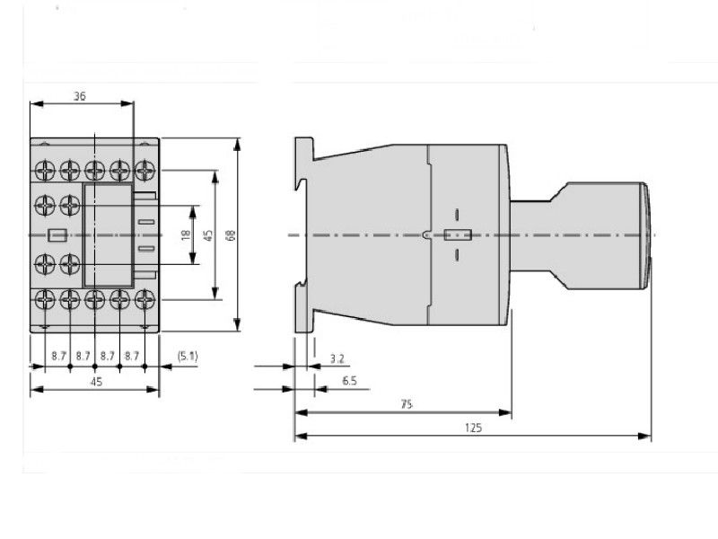 KONTAKTOR 3P 7A DILM7-10 276550 EATON