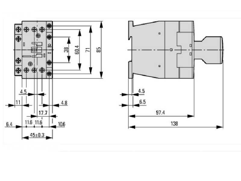 KONTAKTOR 3P 25A DILM25-10 277132 EATON