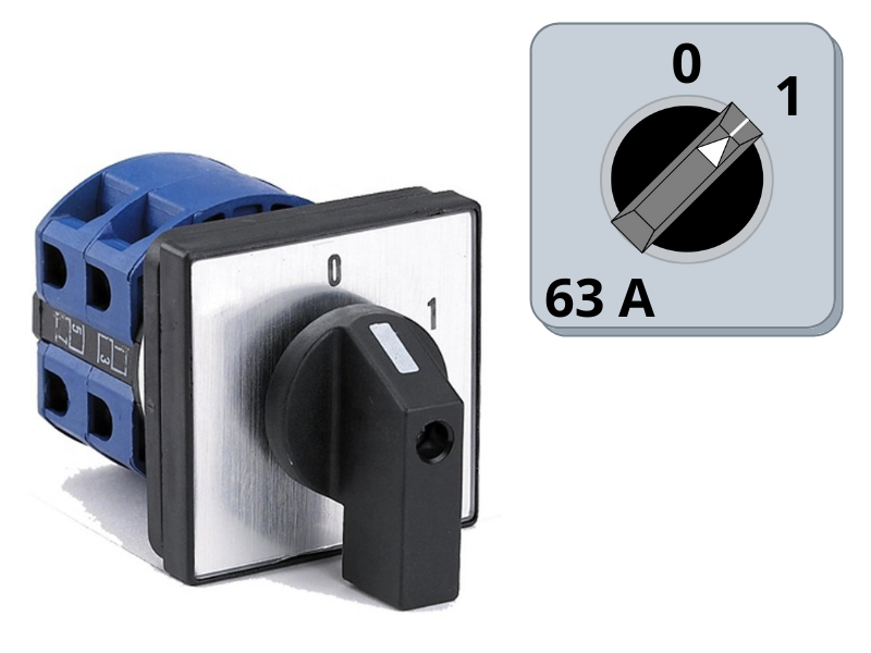 GREBENASTI PREKIDAČ 0-1 3x 63A MTG-019