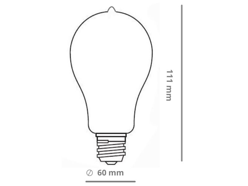 SIJALICA DEKORATIVNA RETRO SOLED E27 A60 60W FILAMENT GRT-A60-S