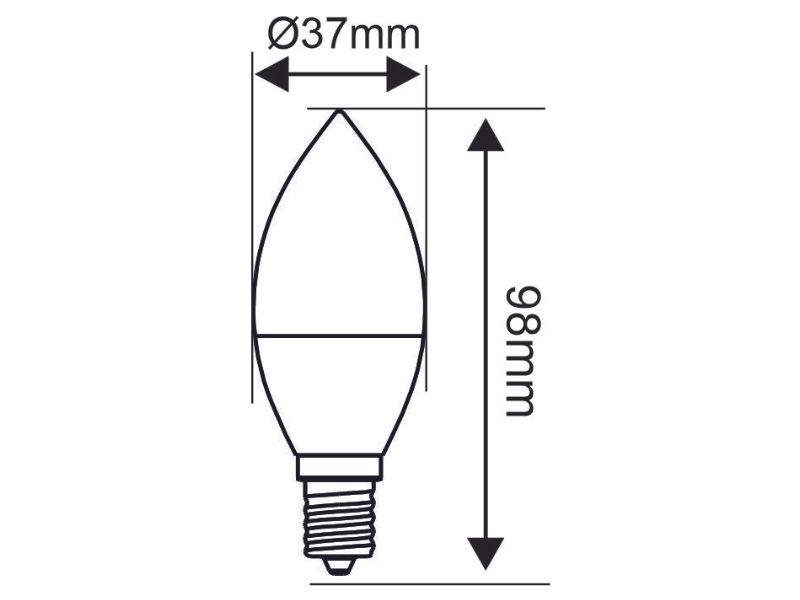 SIJALICA LED E14 SOLED 7W 3000K GRL2041