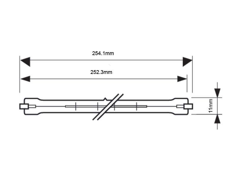 SIJALICA REFLEKTORA R7S PHILIPS 1500W 270mm PLUSLINE