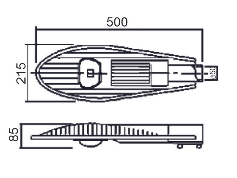 ULIČNA SVETILJKA LED 50W GRL9271 4500 lm 4500K SOLED