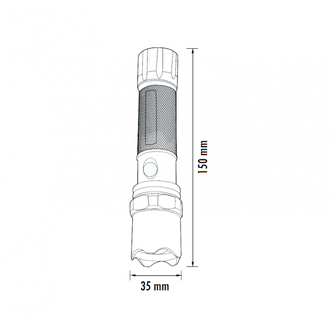 BATERIJSKA LED LAMPA PUNJIVA LENSLUX 3W 6500K YS-1011