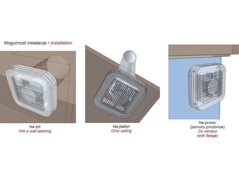 VENTILATOR KUPATILSKI MTG A100N-PPK ANTRACIT