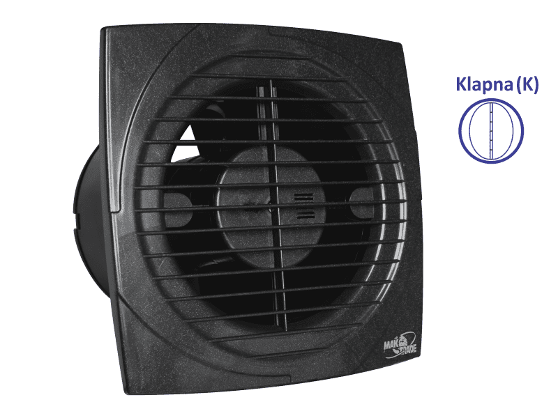 VENTILATOR KUPATILSKI MTG A120S-K ANTRACIT