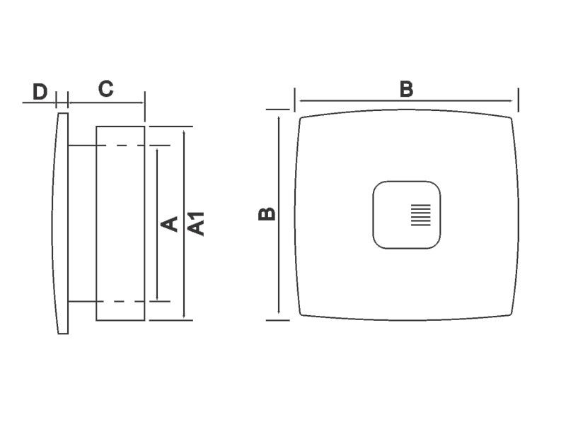 VENTILATOR KUPATILSKI MTG A120XS-H/FI 150