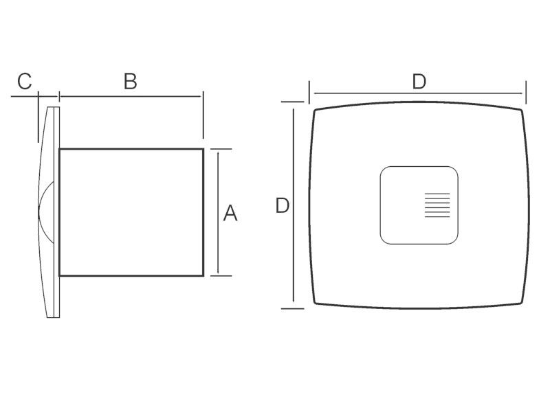 VENTILATOR KUPATILSKI MTG A120SXS-H TAMNO DRVO