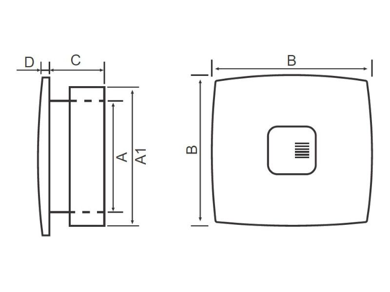 VENTILATOR KUPATILSKI SA MICROWAVE SENZOROM MTG A150XS-S-K SVETLO DRVO