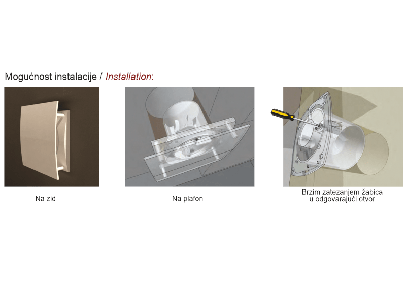 VENTILATOR KUPATILSKI MTG A100XM-K