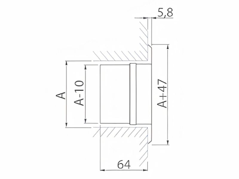 VENTILACIONA REŠETKA UNUTRAŠNJA Al 250x100 DEMPER MTG