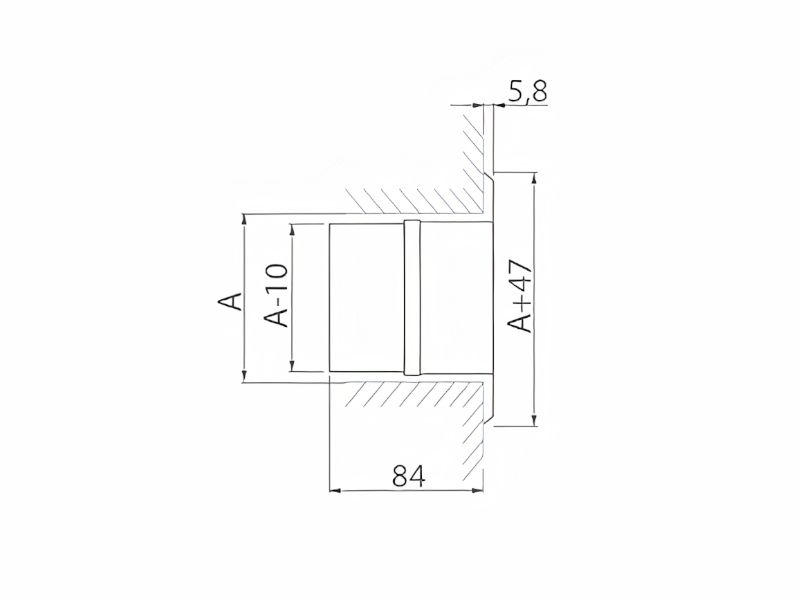 VENTILACIONA REŠETKA UNUTRAŠ. 2 REDA LAMELA AL 400x200 DEMPER MTG