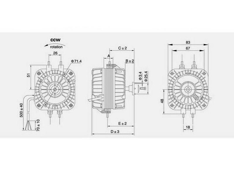 MOTOR RASHLADE 7W WG YZF7-20